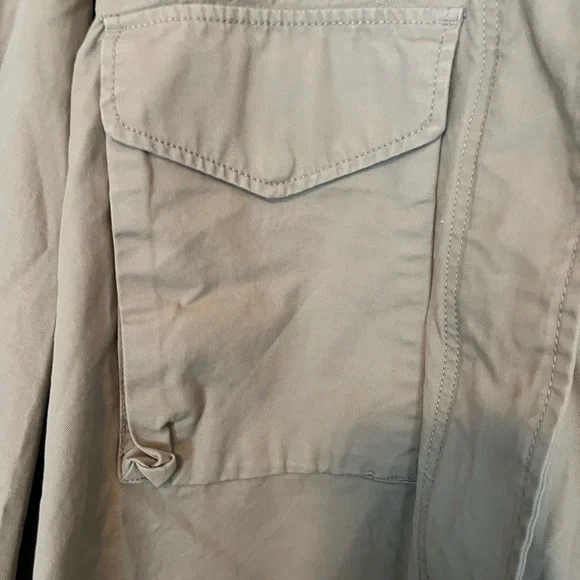 H&M box  Utility Jacket in Khaki 100% cotton size small - Picture 5 of 11